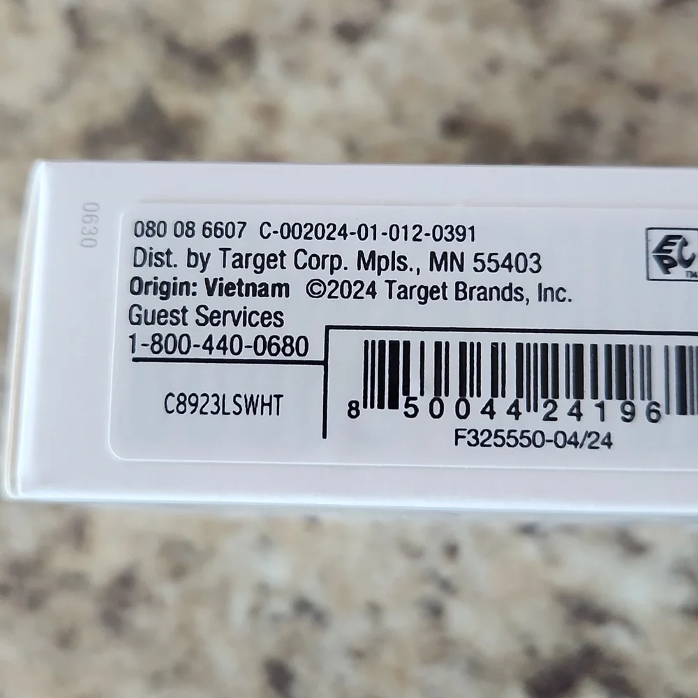 Heyday 3' Lightning To USB-A iPhone/IPad Charging Cable WHITE New-Unopened Box